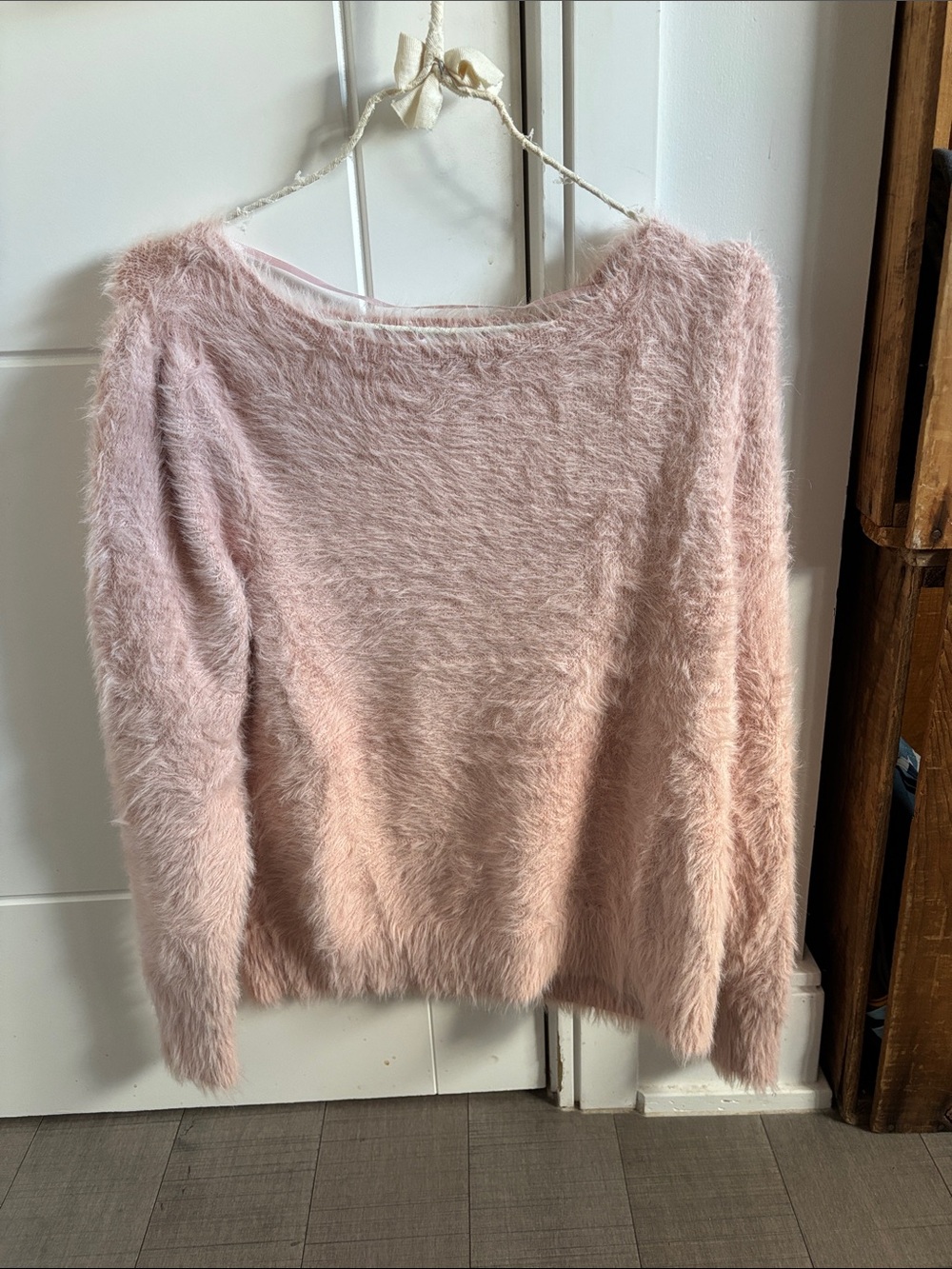 ❤️‍🔥5/$25❤️‍🔥Y2K Chunky Pink Fuzzy Sweater-Joe Fresh x Jillian Harris